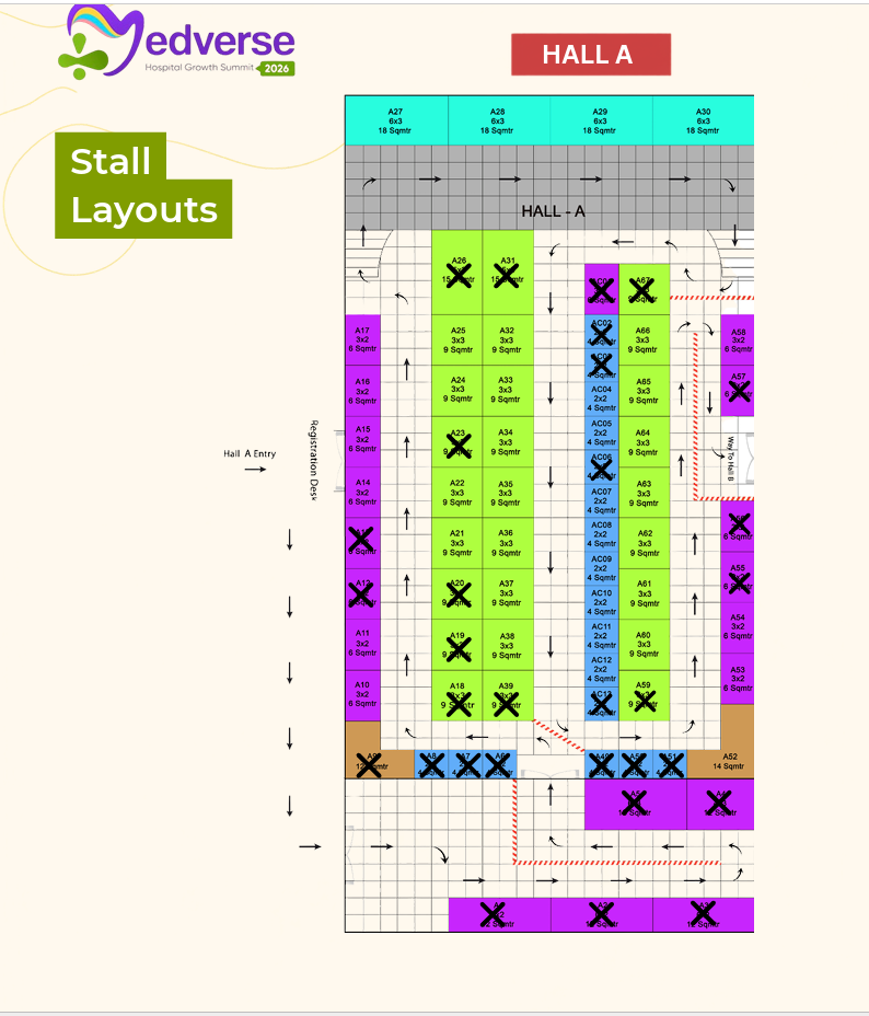 Hall A Stall Layout Plan